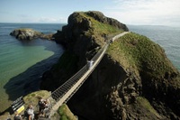 Carrick a rede rope bridge in county antrim ireland